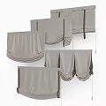 Elegant Gray Roman Blinds With Linen Fabric And Various Designs For Home Windows