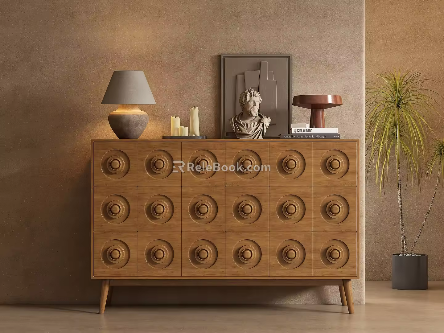 Middle Style Sideboard 3d model