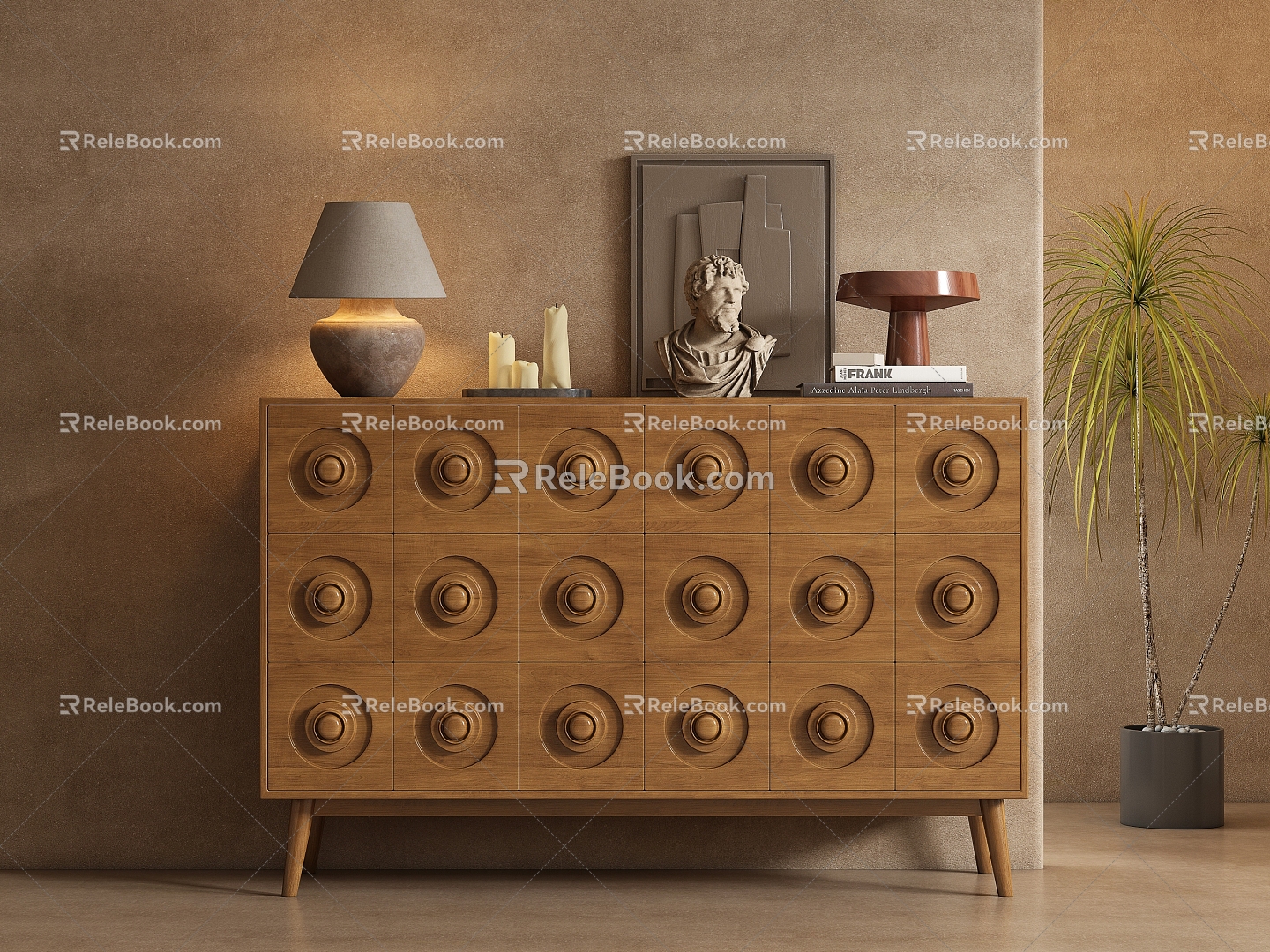 Middle Style Sideboard 3d model