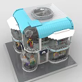 LEGO Toy Building Blocks Shop Building Shop House 3d model