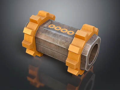 Steam Gearbox Machinery Industrial Equipment Gear Metal Equipment Equipment Equipment Equipment 3d model