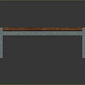Modern Outdoor Bench With Wooden Slats And Concrete Supports Durable Design For Patio