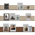 Natuzzi Bookshelf Storage Rack Books and Periodicals Reading 3d model