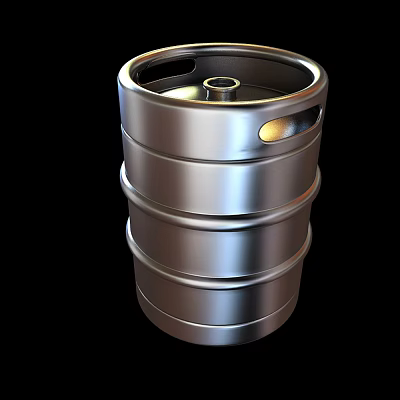 Modern draft beer barrel disco equipment disco equipment disco bar 3d model