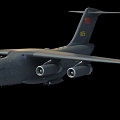 Transport 20 Transport Aircraft Transport 20 Tail Cabin Y20 Cabin Y20 Domestic Transport Aircraft Kunpeng Transport Aircraft Military Large Aircraft 3d model