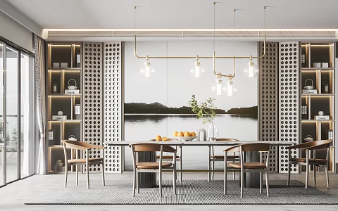 New Chinese Restaurant 3d model