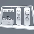 BMW Super Electric Display Shelf With Auropower Box Dual Chargers Modern Lighting Sleek Design