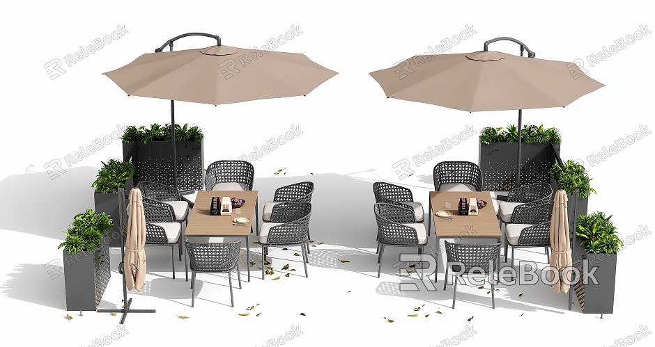 Modern outdoor tables and chairs model