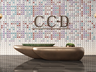 CCD reception desk 3d model