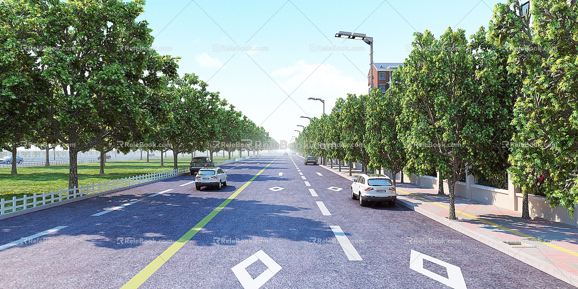 modern road 3d model