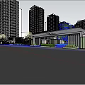 Modern Residential Area Hangzhou Xiaoshan Rongxin Residential Project Main Push and Split 3d model