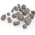 Natural Rough Stone Materials With Irregular Shapes For Construction And Design