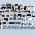 Diverse Table and Chair Sets with Various Designs and Comfort Features for Home