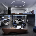 Modern Hotel Guest Room Interior With Comfortable Bed Sofa And Stylish Lighting