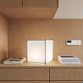 Modern Table Lamp Square Table Lamp Art Table Lamp Fabric Table Lamp 3d model