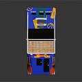 Modern game machine game machine operation bar operation bar arcade machine operation bar handle operation handle game machine keyboard 3d model