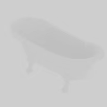 Elegant Vintage White Freestanding Bathtub With Classic Claw Feet