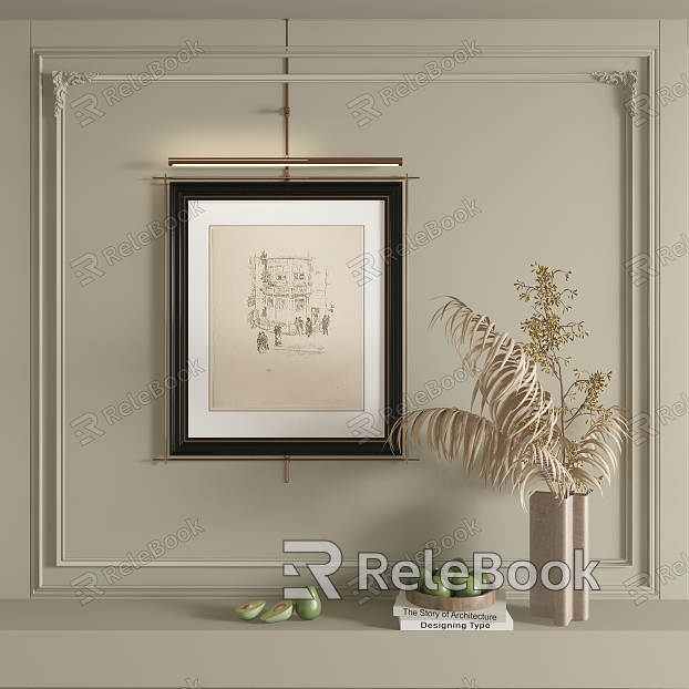 Abstract Hanging Paintings model