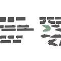 Industrial Equipment Metal Parts With Various Mechanical Components And Assorted Shapes
