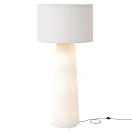 Modern White Chandeliers With Square Shades And Cylindrical Columns For Home Interior