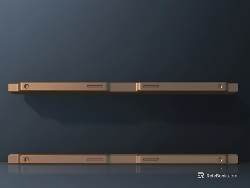 Modern Gold Metal Door Handle With Sleek Design For Home Interior Decor 3d model 