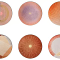 Modern Round Carpet Fabric Carpet Image Carpet Children Carpet Texture Carpet Creative Art Carpet 3d model