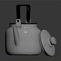 Silver Electric Kettle with Black Handle and Removable Lid for Daily Use