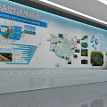 China Power Construction Corporate Exhibition Hall With Starry Ceiling Tech Displays And Map Projections
