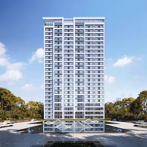 Modern Residential Building High-rise Residential Building 3d model