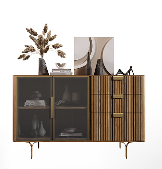 Modern Side Cabinet 3d model