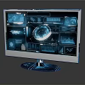 Modern display sci-fi panel sci-fi instrument sci-fi device sci-fi controller 3d model