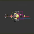 Colorful Space Exploration Robotic Device With Mechanical Arms Sensors And Framework