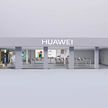 Modern mobile phone store Huawei mobile phone store smart home store computer TV 3d model