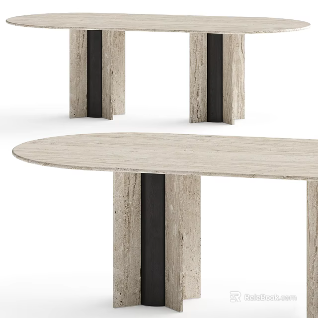 Modern Desk Design With Light Wood Tabletop And Slim Black Metal Legs For Workspace 3d model 