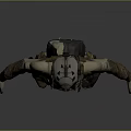 Game Film Character 3D Model With Tactical Helmet Long Sleeve Armor Gloves And Utility Pants