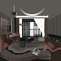 Elegant Luxury Beauty Hair Salon Interior With Modern Design And Stylish Decor
