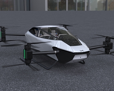 Xiaopeng Traveler X2 Flying Car 3d model