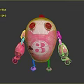Robot Assistant Small Robot Butler Robot Butler Figure Game Figure 3d model