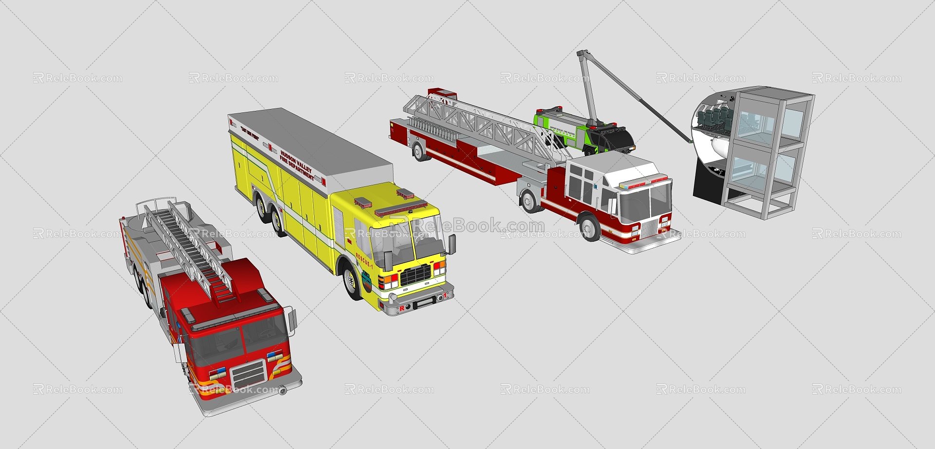 Vehicle Fire Truck 3d model