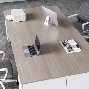 Office Desk Printer Office Chair Computer 3d model