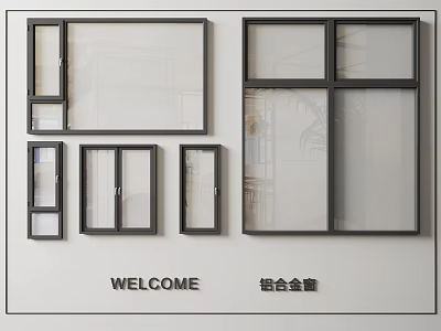 Aluminum Alloy Window Modern Window 3d model