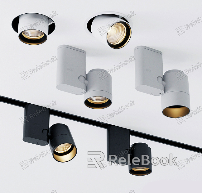 Modern Spotlight Downlight Track Light Simple Spotlight Top-mounted Downlight Embedded Downlight model