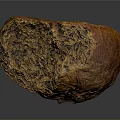 Freshly Baked Artisan Bread With Crusty Surface And Soft Interior Slice 3d model