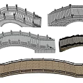 Stone Bridge Stone Arch Bridge Landscape Bridge Small Bridge 3d model