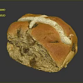 Freshly Baked Soft Hot Cross Bun With White Cross Icing And Juicy Raisins