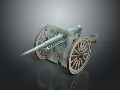 Artillery Gun Artillery Ship Gun Siege Gun Cannon Anti-aircraft Breaking Heavy Gun Heavy Gun 3d model