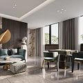 Elegant Hotel Chess and Card Room with Modern Design Mahjong Tables and Comfortable Seating