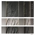 Textured Wall Surfaces With Decorative Side Elements