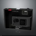 3NQWH 250 Vintage Electronic Camera With Lens Flash And Classic Design