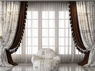 Curtains 3d model